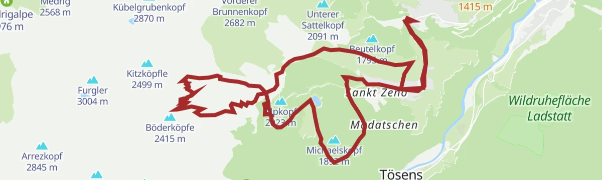 Route map: Lazidkopf Enduro Tour 7102